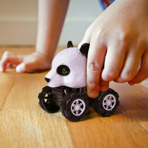 12PCS Easter Eggs Pre-Filled with Pull Back Mini Animal Cars Vehicle Toys - PopFun