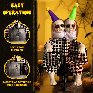 Halloween Biking Clown Decors