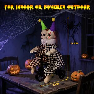 Halloween Biking Clown Decors