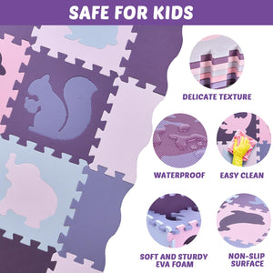 Purple Animals Playmat 25pcs