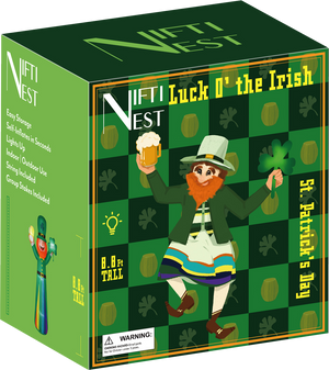 St. Patrick's Day Leprechaun Inflatable 8.8ft