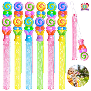 Assorted Macaron Lollipop Bubble Wands - PopFun