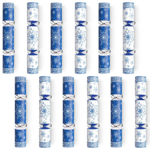 12 Pack Blue & White Christmas Party Favors with Party Hat - PopFun