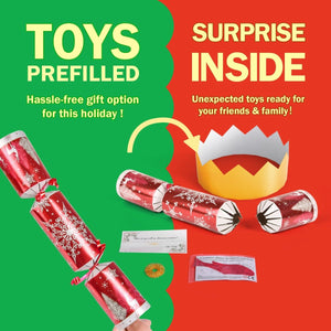 12 Pack Christmas Red & White Party Favors - PopFun