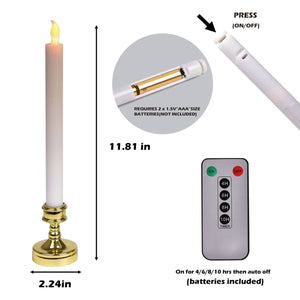 12 Packs Flameless Halloween Candles with Holders - PopFun