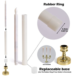 12 Packs Flameless Halloween Candles with Holders - PopFun