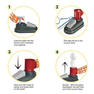 2 in 1 Baseball and Tennis Pitching Machine - PopFun
