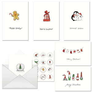 24PCS Christmas Greeting Cards - PopFun