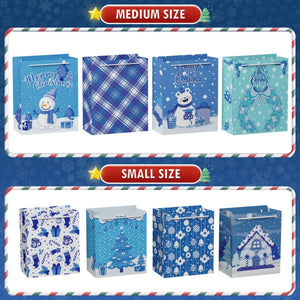 28PCS Christmas Gift Bags Bulk with Handles - PopFun