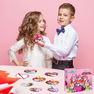 28PCS Invisible Ink Pens & Valentine’s Day Personalized Cards for Kids - PopFun