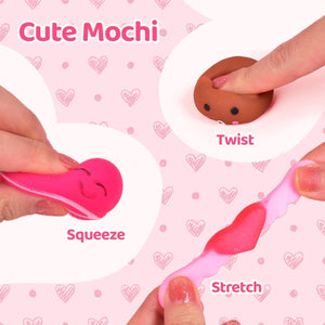 28PCs Valentine’s Mochi Squishy Soft Toys with Heart Gift Box - PopFun