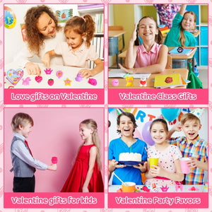 28PCs Valentine’s Mochi Squishy Soft Toys with Heart Gift Box - PopFun