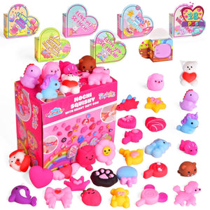 28PCs Valentine’s Mochi Squishy Soft Toys with Heart Gift Box - PopFun