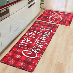 2PCS Christmas Santa Claus Kitchen Mat - PopFun