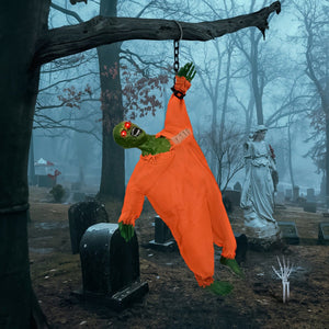 35" Hanging Zombie Prisoner with LED and Sound Effects - PopFun