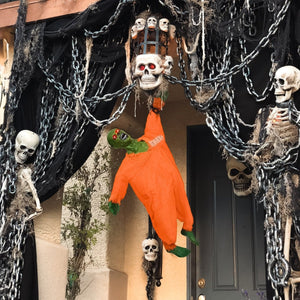 35" Hanging Zombie Prisoner with LED and Sound Effects - PopFun
