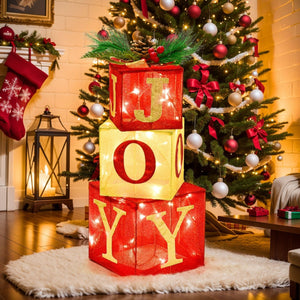 3PCS Inflatables Christmas Lighted Gift Boxes - PopFun