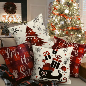 4PCS Christmas Pillow Covers - PopFun