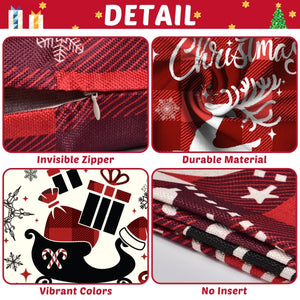 4PCS Christmas Pillow Covers - PopFun
