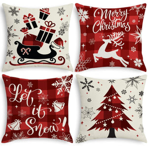 4PCS Christmas Pillow Covers - PopFun