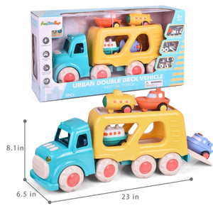 5-in-1 Carrier Truck Toy Set - PopFun
