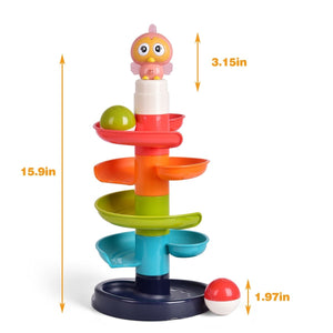 5-Tier Ball Drop Tower for Toddlers - PopFun