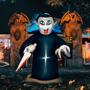 5ft Inflatable Murderous Vampire with LED Lights - PopFun