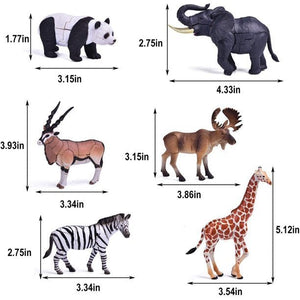 6 Pcs Wild Animal Building Blocks | PopFun