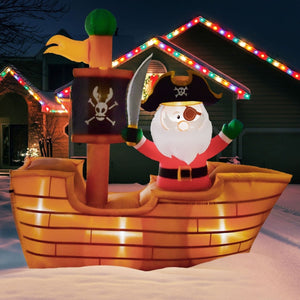 6'Ft Sea Santa Holiday Inflatable | PopFun