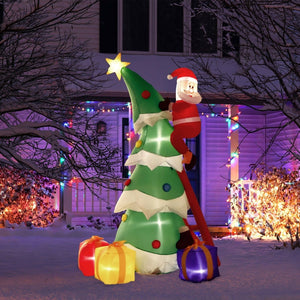 7' Ft Lil' St. Nick Holiday Inflatable | PopFun