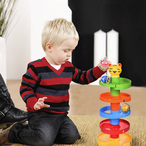 9-Layer Tower Ramp Cat Ball Drop Tower - PopFun