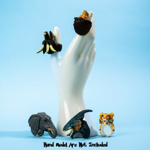 Easter Eggs Prefilled with Animal Rings 24pcs