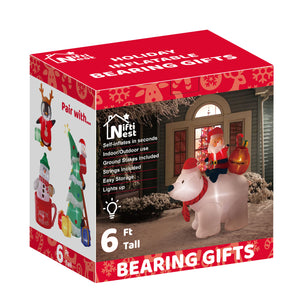 Bearing Gifts Holiday Inflatable 6ft