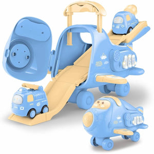 Blue Cargo Airplane Playset - PopFun