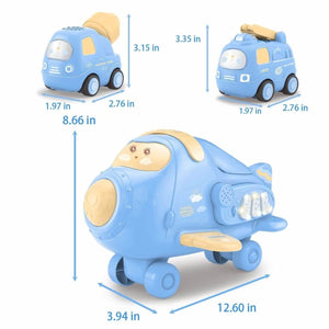 Blue Cargo Airplane Playset - PopFun