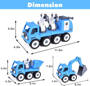 Blue Toy Construction Truck - PopFun