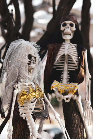 Bride & Groom Halloween Skeleton - PopFun