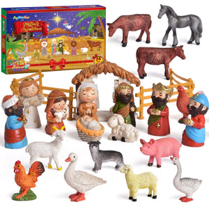 Christmas Advent Calendar Nativity Scene Set - PopFun