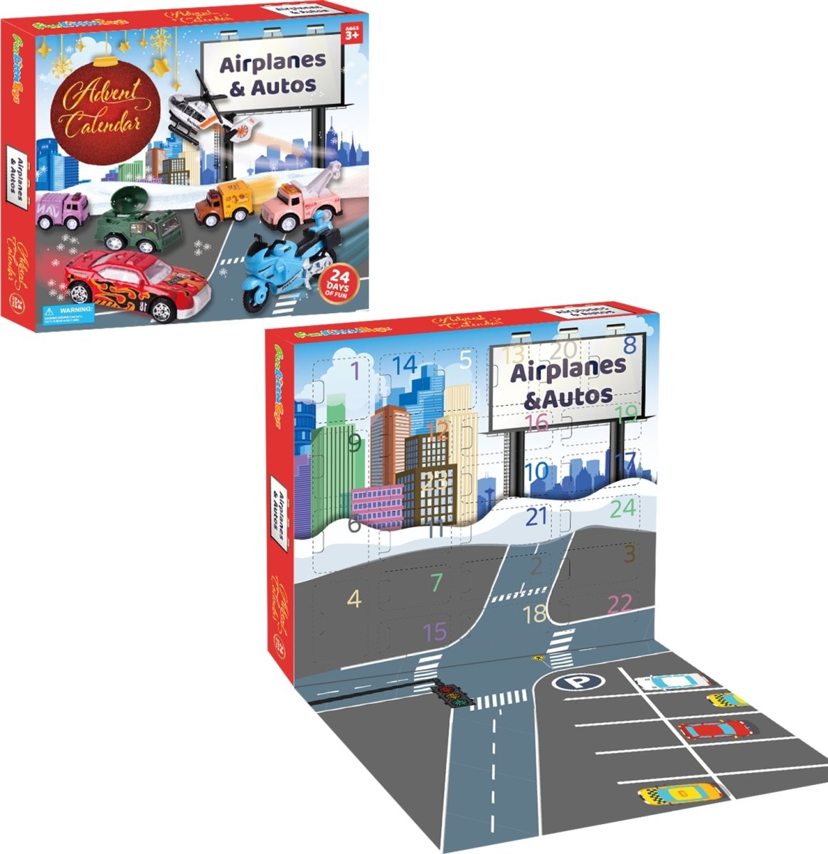 Christmas Countdown Advent Calendar with Cars - PopFun