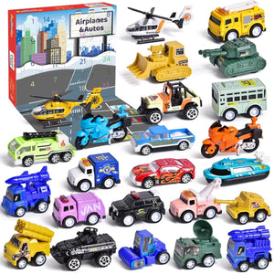 Christmas Countdown Advent Calendar with Cars - PopFun