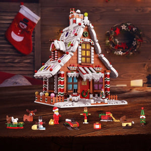 Christmas Gingerbread House Building Blocks - PopFun