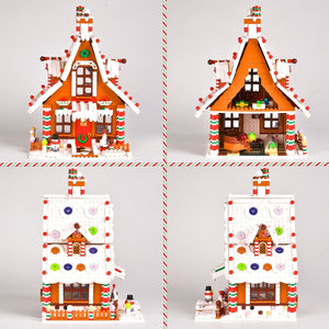 Christmas Gingerbread House Building Blocks - PopFun