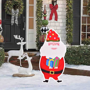 Christmas Santa & Snowman Yard Signs - PopFun