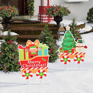 Christmas Train Set Yard Signs - PopFun
