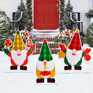 Christmas Yard Sign Stakes 5 Pcs - PopFun