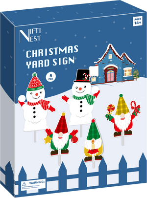 Christmas Yard Sign Stakes (5pcs) - PopFun