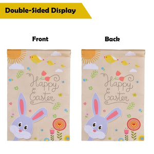 Cute Bunny Easter Garden Flag | PopFun