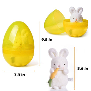 Easter Egg Prefilled with Plush Bunny - PopFun