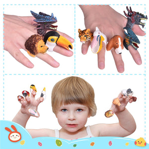 Easter Eggs Prefilled with Animal Rings 24 Pcs - PopFun