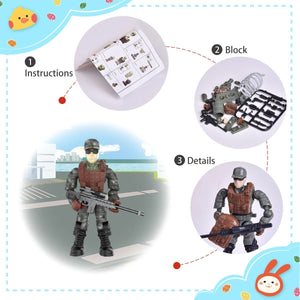 Easter Eggs Prefilled with Army Men Action Figures 18 Pcs - PopFun